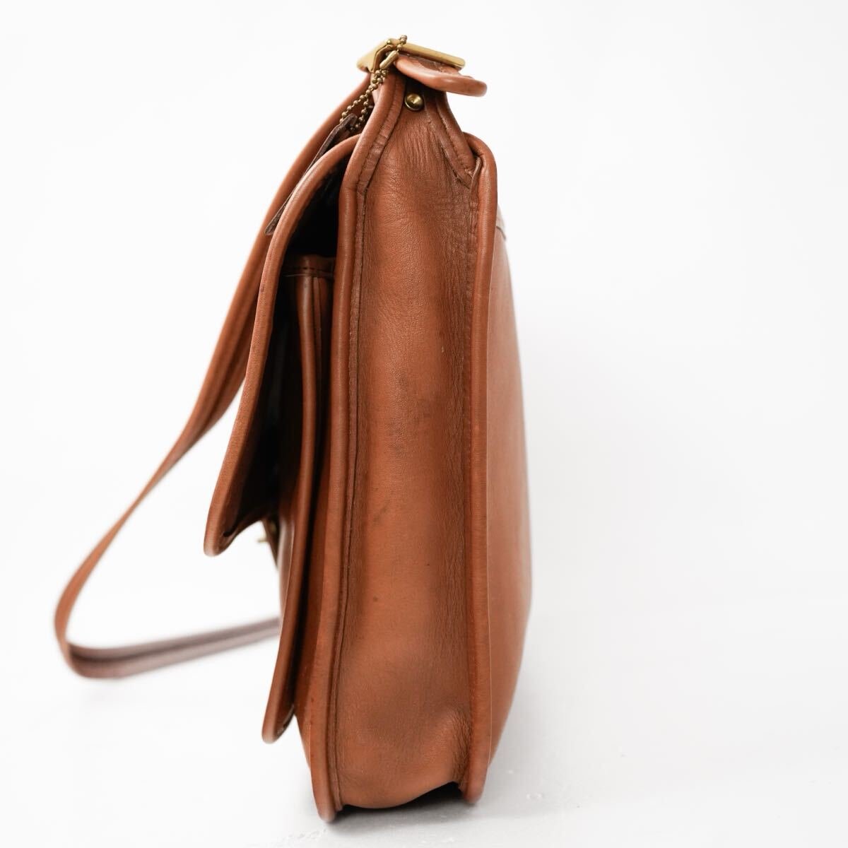 COACH Vintage Leather Satchel Brown Shoulder Bag コーチ COACH