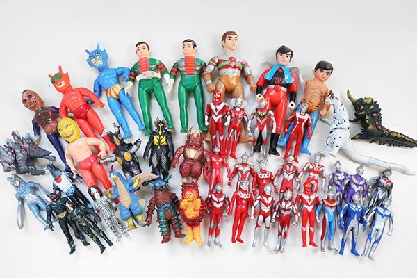 ウルトラマンフィギュア16体セット1970〜1980年代物 70年代 80年代* ソフビ フィギュア 大量セット ☆ タイガーマスク 仮面