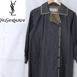 イヴサンローラン YVES SAINT LAURENT■コットンロングコート　レディース　C-TK83■S■
