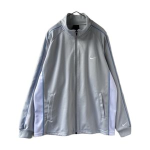 NIKE　トラックジャケット　ジャージ　刺繍ロゴ　ワンポイント　切替　袖刺繍