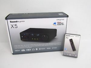 CREATIVE クリエイティブ Sound BLASTER X5 / X1 USB DACアンプ ヘッドホンアンプ 2種セ
