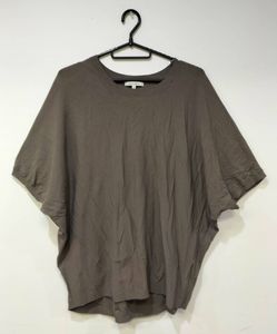 23区 MY STANDARD 半袖ドルマン　スリーブサマーニット　グレージュ　46(3Lサイズ相当)