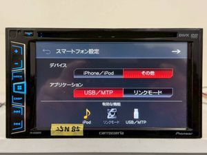 25N85　Ｃarrozzeria 　FH-6200DVD　　カ－オ－ディオ・2DIN・CD/DVD/USB　チューナー メ