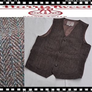 ▼XXLサイズ26-1th514 アップサイクルUpcycle ビンテージハリスツイード　リメイクウール