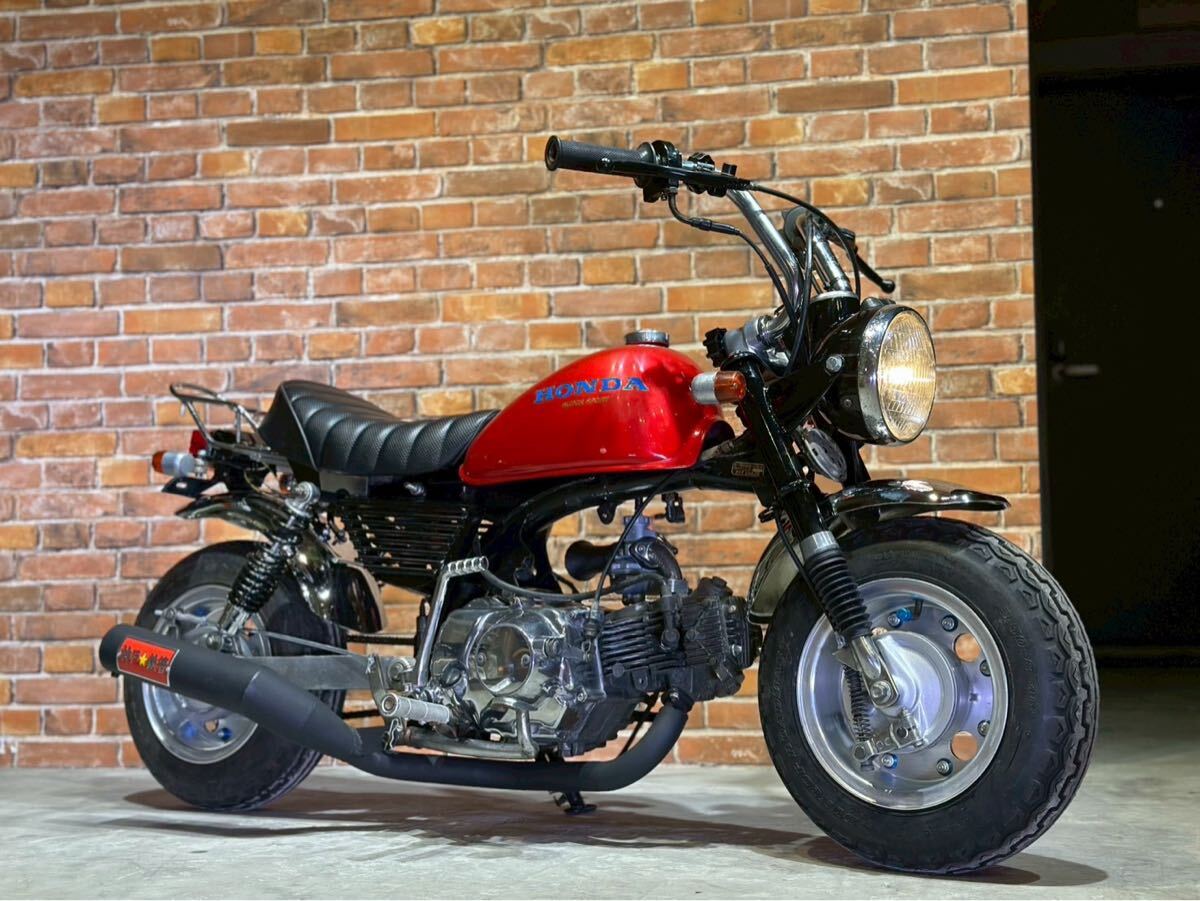 モンキー フルカスタム シャコタン 88cc 検 8インチ 太足 車体 陸送 