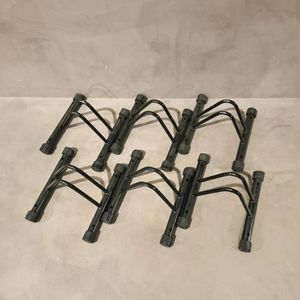 z/z/z/014-22/【足立区】自転車用品 スタンド 鉄 ブラック 6個セット 四隅に滑り止め付き