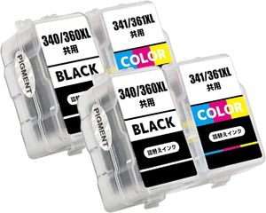 BC-360XL BC-361XL 黒+3色カラーインク 4個セット 詰め替えインク キャノン TS5430 TS533