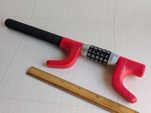 ダイヤル式 ハンドル ロック ステアリング 盗難防止 車 セキュリティー　番号任意設定可