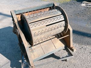 昭和レトロ 足踏み脱穀機 組合号
