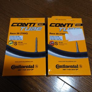 送料無料2本セット コンチネンタル Continental チューブ Race 28 700×20-25C 仏式 42mm