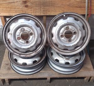 スチール 鉄 ホイール 12インチ 4本 純正 スバル 4穴 12×3.50B PCD 100 ハブ径 約54 中