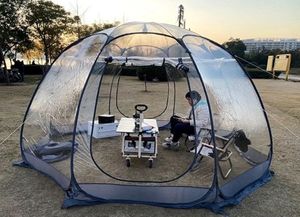 冬保温透明星空テント屋外暖房サンシャインルーム網紅レストラン屋外露店球形泡屋
