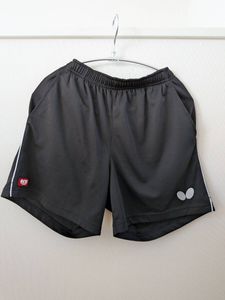 Butterfly バタフライ/卓球ユニフォームレディースパンツ/黒サイド白ライン/Ｌサイズ/日