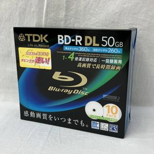 [未開封] TDK Blu-ray BD-R DL 50GB 10PACK BRV50PWB10S ブルーレイ ディスク 10枚組