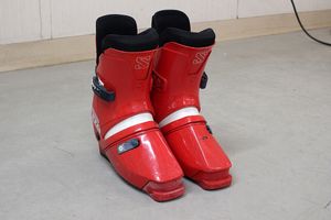SALOMON サロモン SX91 EQUIPE ビンテージ スキーブーツ 335 赤 RED 中古 現状 H-4
