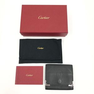 ❤️カルティエ　マストドゥカルティエ　札入れ❤️箱・ギャラ付き Cartier】マスト ドゥ カルティエ ダブル カードホルダー (Cartier