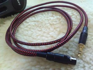 AKG対応 アップグレート☆3極ステレオミニ/ミニXLR　4N ofc ヘッドホンリーブル 1.5M 未