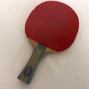 Nittaku ニッタク Sanalion-s 卓球ラケット jammin 54-031 赤側のラバー取れかけています