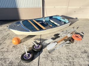 ケンマリーン 11W 3人乗り ボート 付属品多数 検定切れ 書類完備 引取り限定 現状品