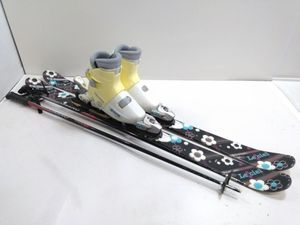 ◇レディース ブーツ付き4点セット SALOMON LECIEL 131cm / SALOMON 607 ブーツ PURE CON