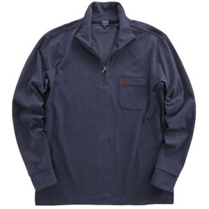 新品 ミスターヴァン 25秋冬 両面起毛 ハーフジップ カットソー 紺【va654227_79_M】 MR.