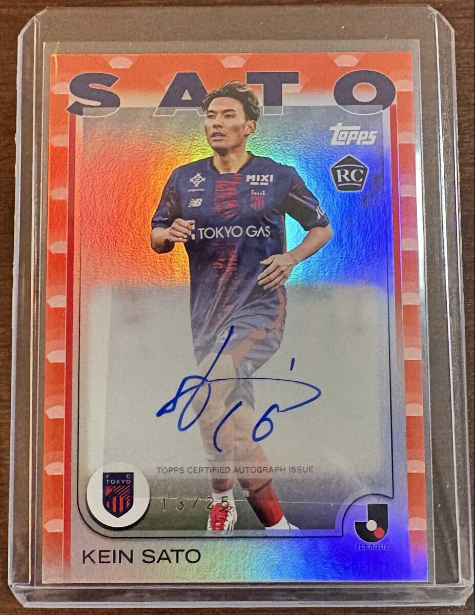 25枚限定】2025 Topps Jリーグ 佐藤恵允(ケイン) 直筆サインカード 13