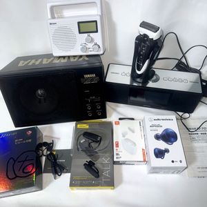 【1円スタート】ブランド家電 まとめ Panasonic ONKYO ヤマハ Jabra イヤホン ピエール中