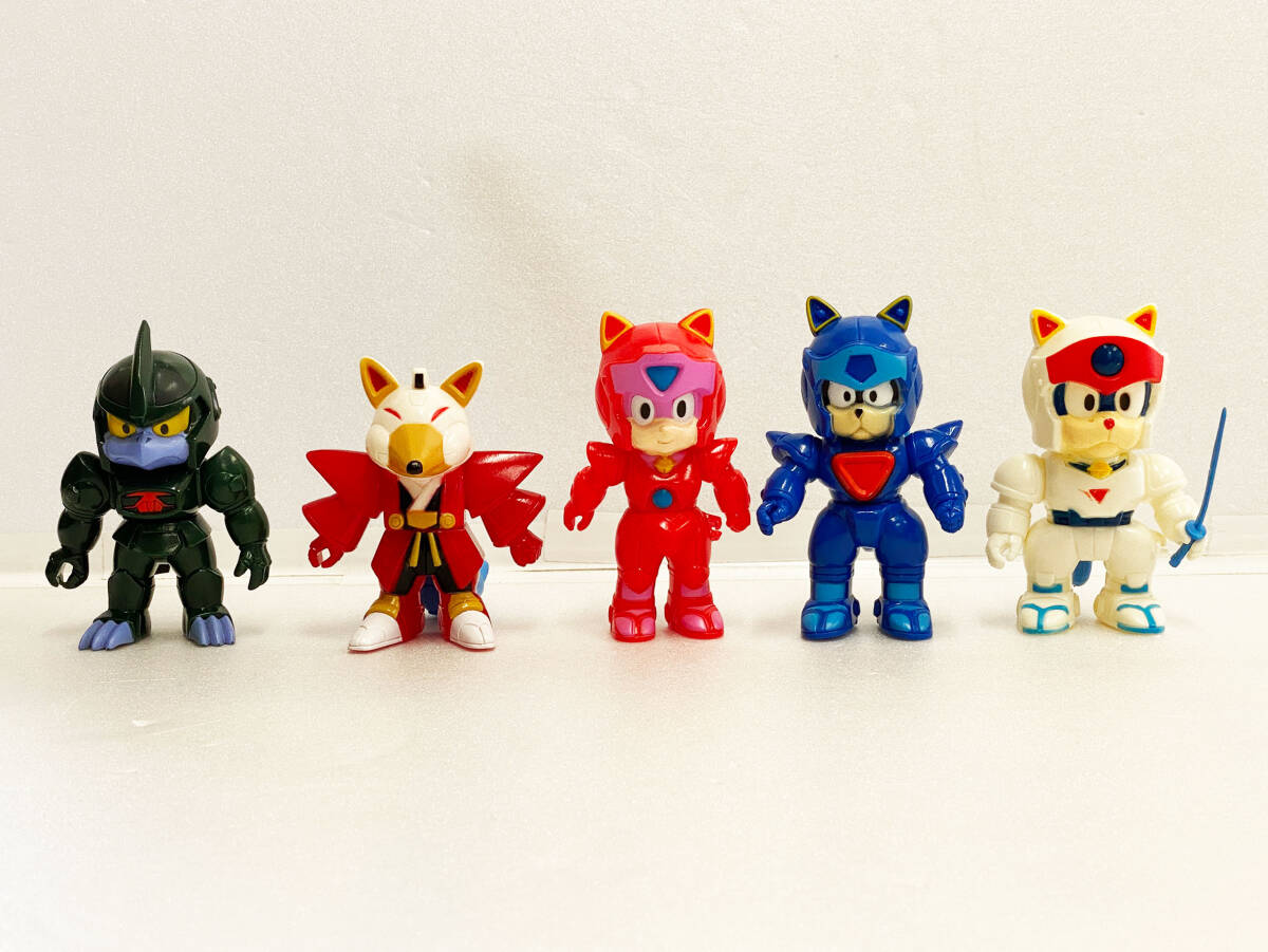 当時物 バンダイ キャッ党忍伝てやんでえ カラ丸 ソフビ 1990年 