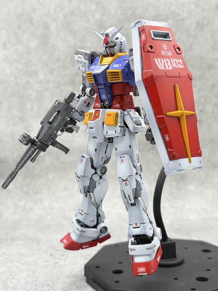 1円スタート 全塗装 RG RX-78-2 GUNDAM ガンダム Ver 2.0 BANDAI 完成