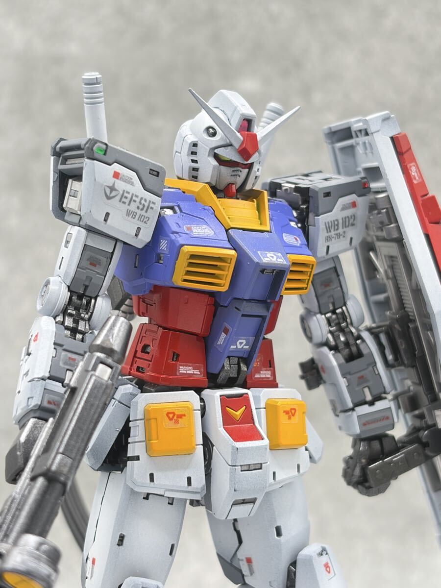 1円スタート 全塗装 RG RX-78-2 GUNDAM ガンダム Ver 2.0 BANDAI 完成