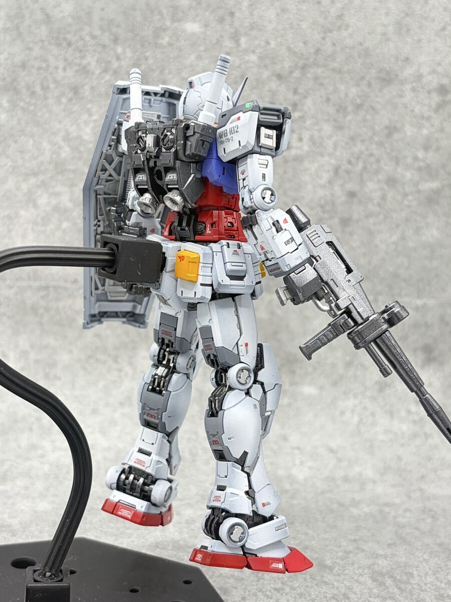 1円スタート 全塗装 RG RX-78-2 GUNDAM ガンダム Ver 2.0 BANDAI 完成