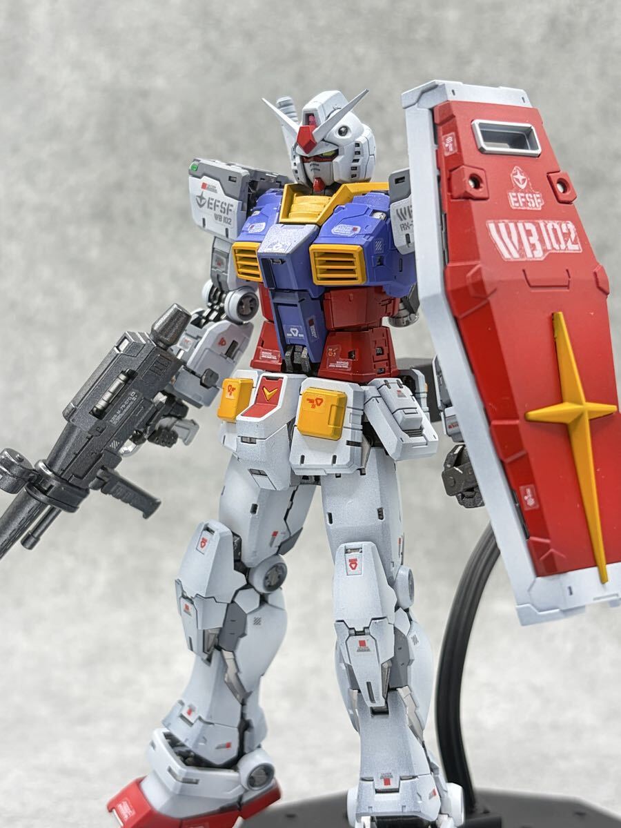 1円スタート 全塗装 RG RX-78-2 GUNDAM ガンダム Ver 2.0 BANDAI 完成