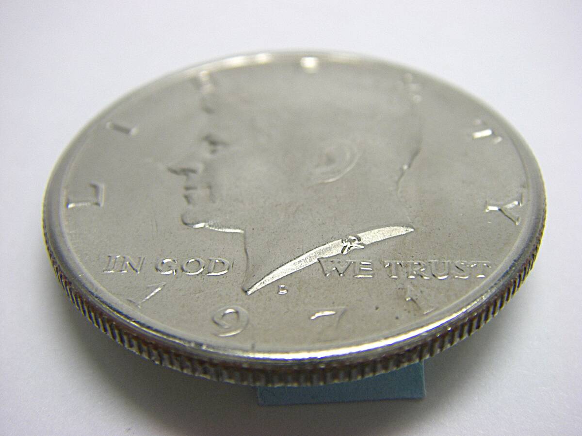 ケネディ50セント硬貨 1971年 D刻印 USA貨幣/ハーフダラー/JFK