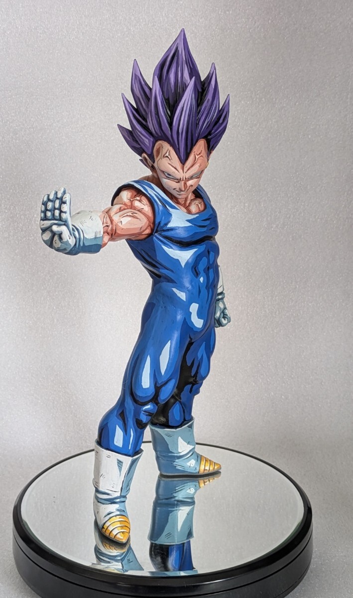 ドラゴンボール 魔人ベジータ フィギュア 塗装完成品 Grandista 魔人ベジータ フィギュア リペイント 二次元彩色