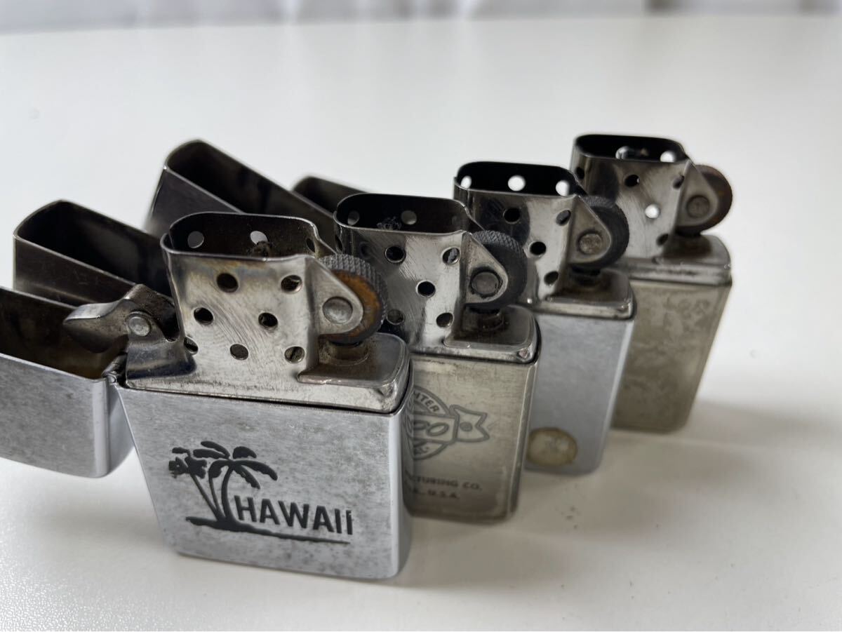 132T-4-1 Zippo ジッポライター まとめ 4点 斜め ナナメ オリジナル