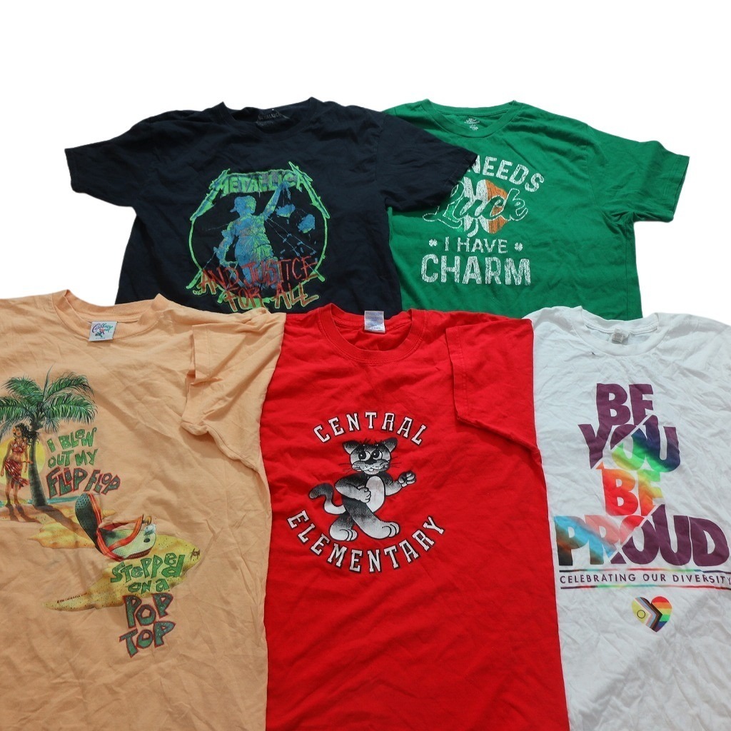 訳あり】 古着卸 まとめ売り TシャツMIX 40枚セット ( メンズ ) バンド