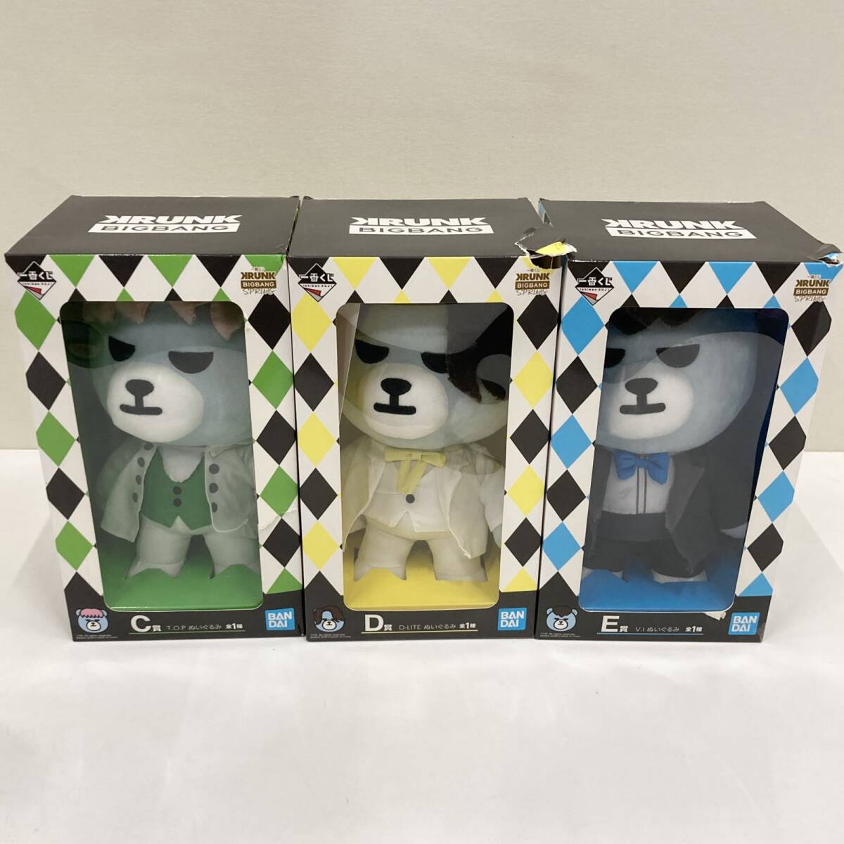 ☆ 一番くじ KRUNK×BIGBANG SPRING ぬいぐるみ 5種コンプ G-DRAGON SOL