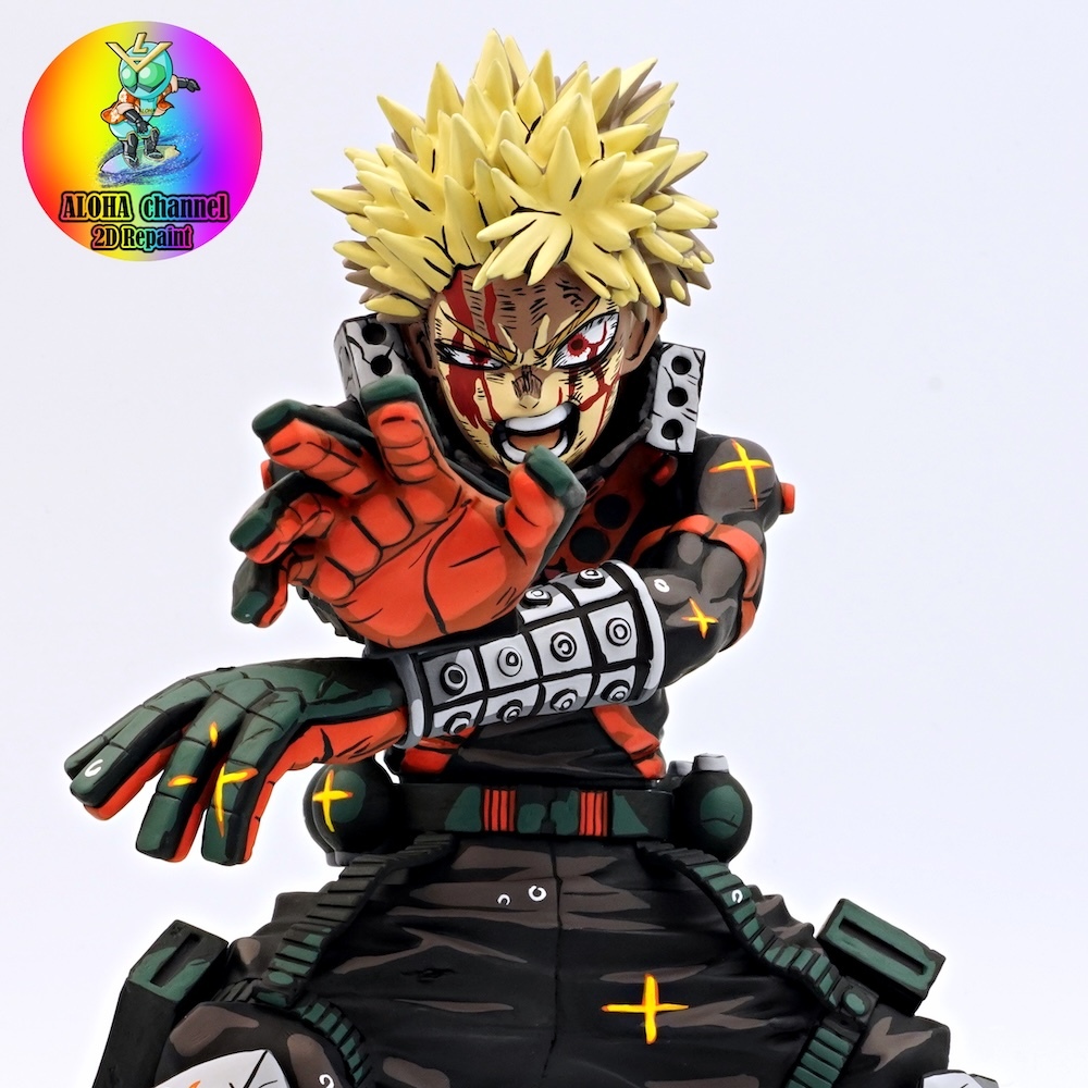 僕のヒーローアカデミア 爆豪勝己 フィギュア フルリペイント 二次元