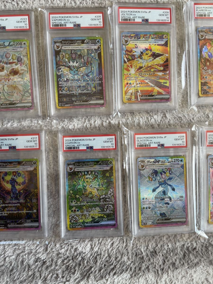 PSA10図鑑順 ブイズSAR10 連番 テラスタルフェスexブラッキー