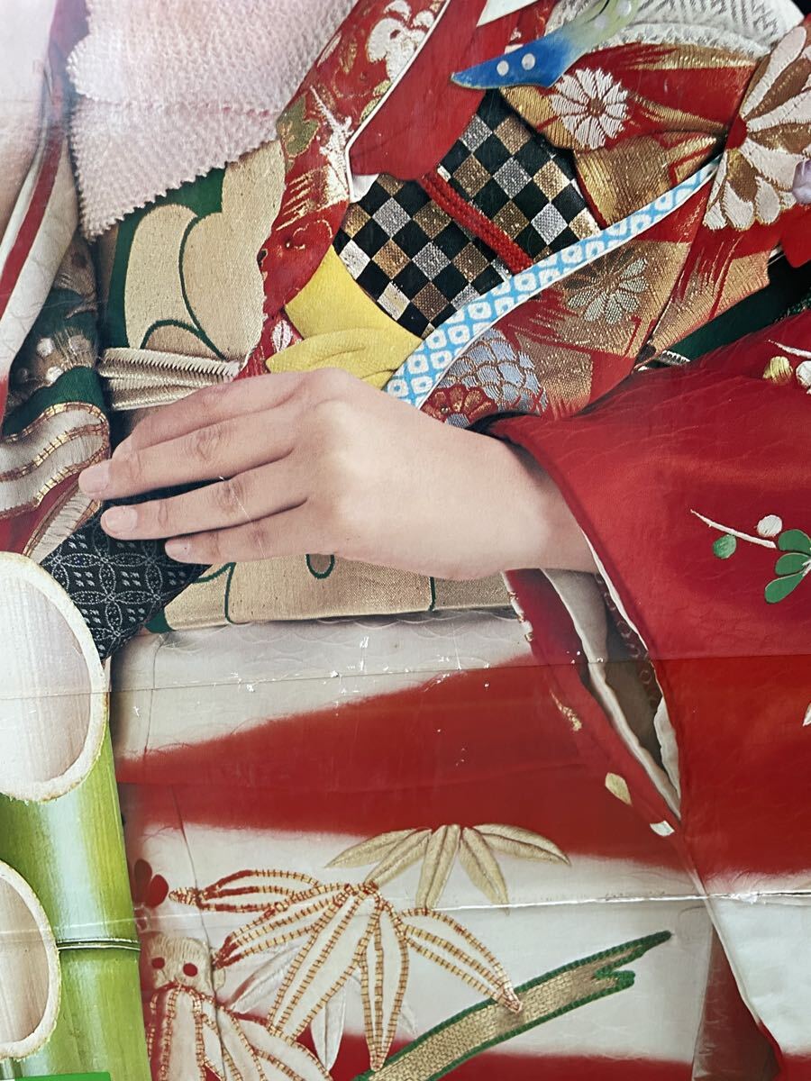 昭和レトロ 山口百恵 FUJICOLOR フジカラー F-II 等身大パネル 着物