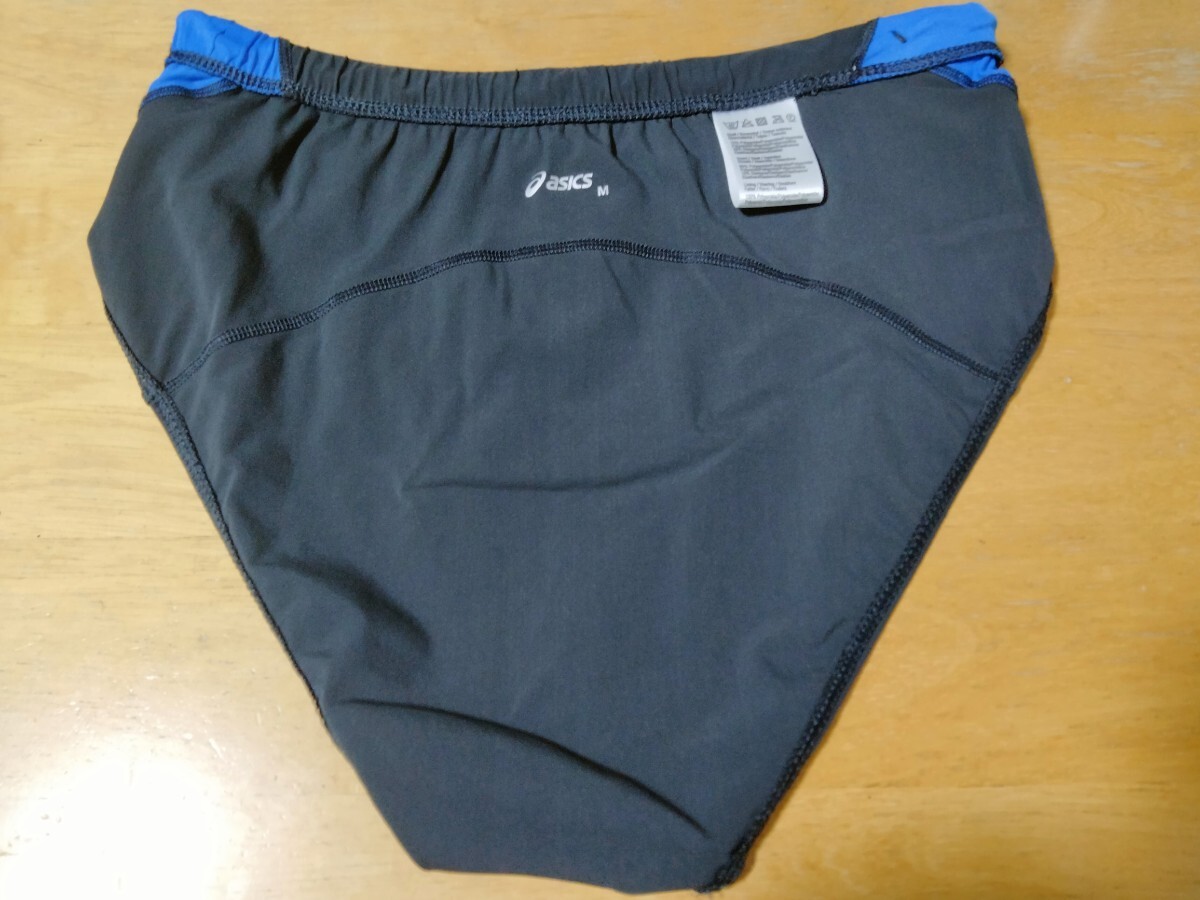 アシックス asics レーシングショーツ 陸上ブルマー 黒青 М トルコ
