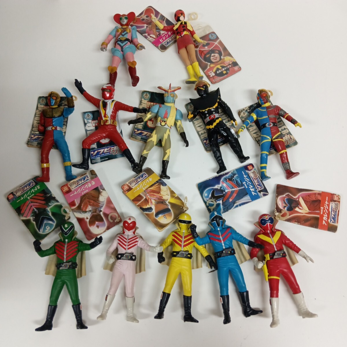 BANDAI/バンダイ ソフビ魂 ゴレンジャー・キカイダー等 まとめ 平成 BANDAI/バンダイ ソフビ魂 ゴレンジャー・キカイダー等 まとめ 平成