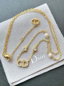 極美品✨ Dior ネックレス CD ロゴ ラインストーン 希少 刻印 617 dior