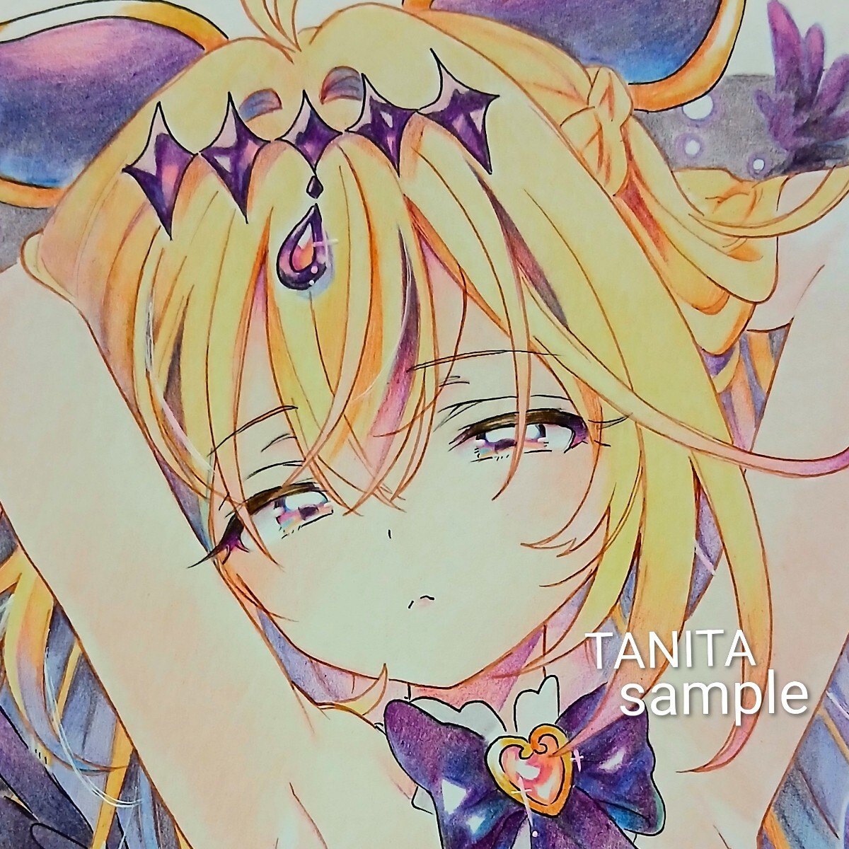 キュアアルカナ 手描きイラスト 名探偵プリキュア(手描きイラスト