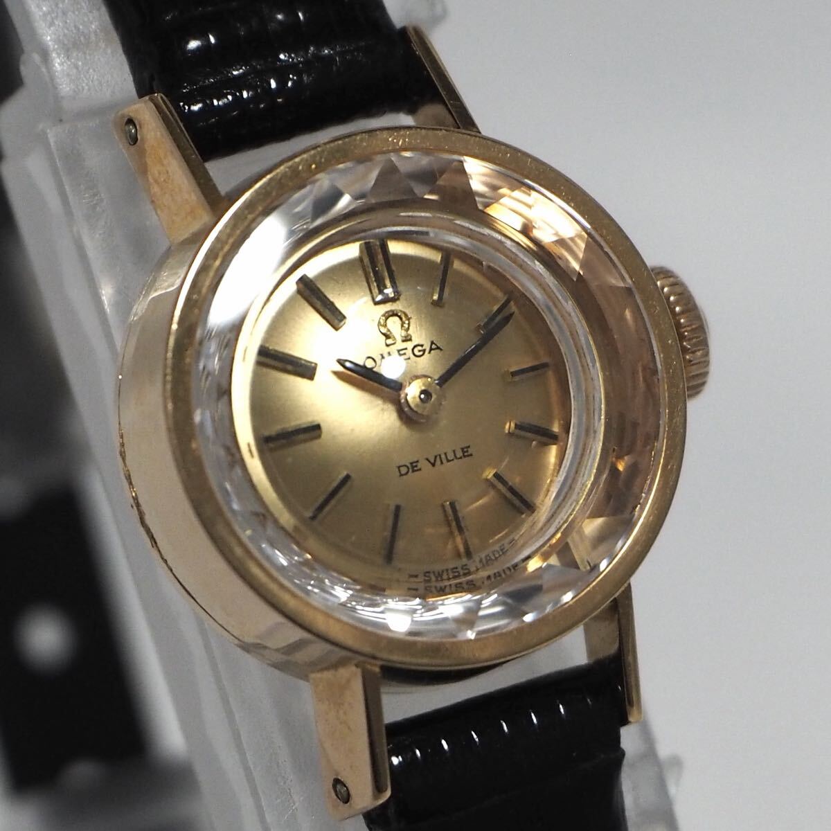 OMEGA オメガ デビル レディース シンボル K18YG/SS コンビ 稼働 