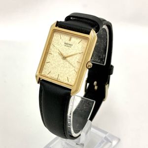 メンズ SEIKO 新品電池 極美品 腕時計 メンズ 9021-7000 希少 ゴールド
