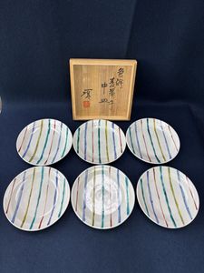 滝田項一　色絵草花文片口　箱なし 滝田項一 色絵草花文片口 箱なし 滝田項一 色絵草花文片口 箱なし 2026