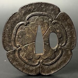 鍔 古鍔 鉄地 鐔 鉄地つば 刀装具 古美術 時代物 26A4 2026年最新