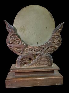 江戸 天下一藤原政重 古鏡 和鏡 骨董品 コレクション 共箱 縁起物 銅鏡 藤原政重の値段と価格推移は？｜3件の売買データから銅鏡 藤原政