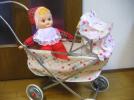 昭和レトロポップ 抱き人形と乳母車：文化人形７０年代ままごと_1